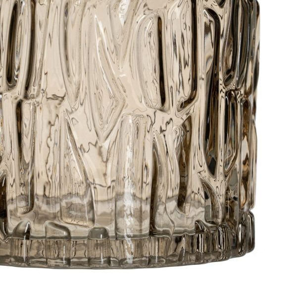 Vase Brown Crystal 14 x 14 x 14 cm Online Hot Sale