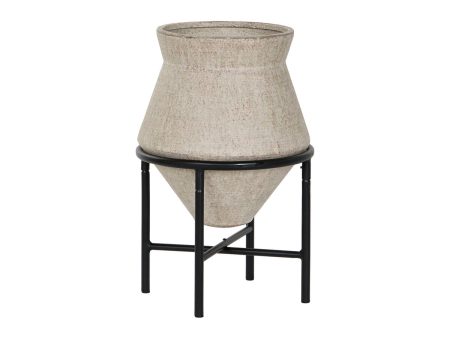 Vase Home ESPRIT Metal Magnesium 40 x 40 x 62 cm Sale