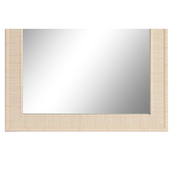 Wall mirror Home ESPRIT Beige Natural 74 X 2 X 162 cm (2 Units) For Cheap